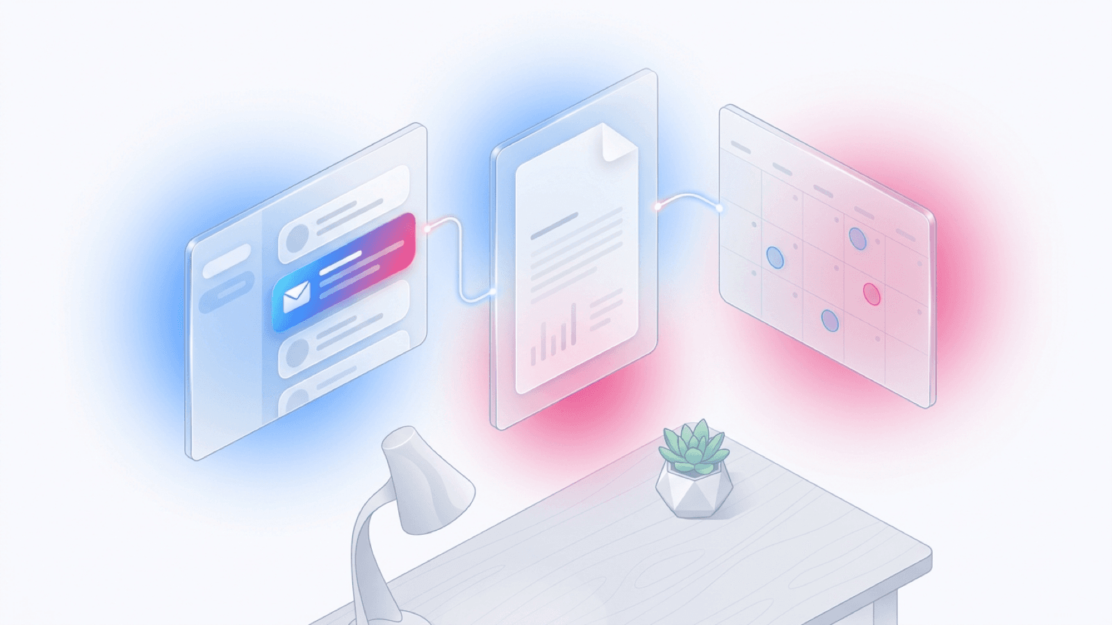 neimamail workspace with inbox, calendar, and today dashboard